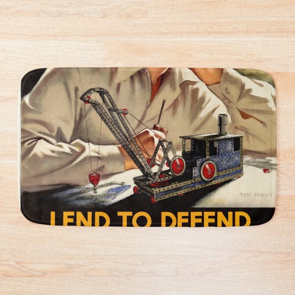 Item preview, Vintage WWII British Propaganda Poster | Model Crane Toy Art | Tom Purvis Design | Historical War Poster for Collectors designed and sold by artofuniverse.