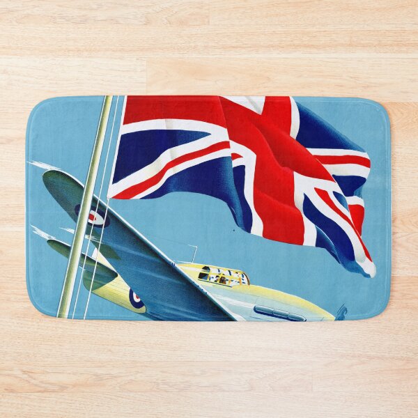 Item preview, WWII Propaganda Poster | Union Jack & Fighter Plane Art | Keep Them Both Flying | Speed Is Vital | Vintage War Art designed and sold by artofuniverse.