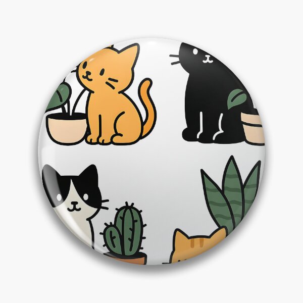 Item preview, Minimalist Kawaii Cats and Plants designed and sold by galaxysalvo.