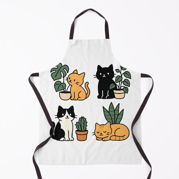 Item preview, Minimalist Kawaii Cats and Plants designed and sold by galaxysalvo.