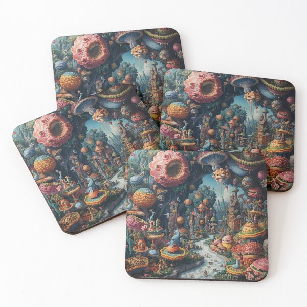 Item preview, Abstract Eden | Vibrant Reinterpretation of the Garden of Paradise designed and sold by PonmeOtraShop.