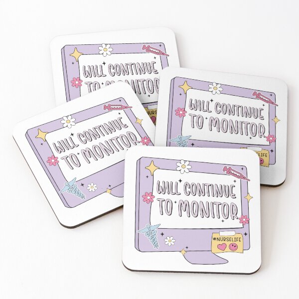 Item preview, Will Continue to Monitor – Funny Nurse Life Computer Charting Design designed and sold by MyMomentShirt.