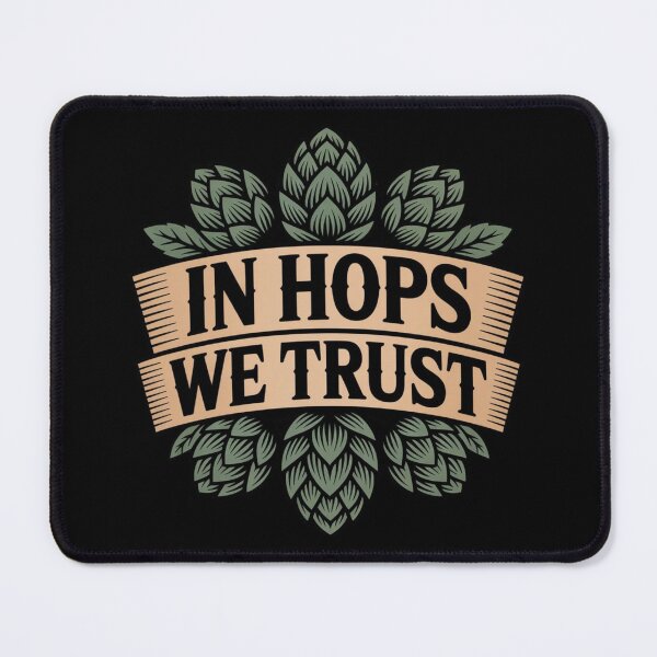 Item preview, Craft Beer Design – In Hops We Trust Retro Style designed and sold by CrunchyGoats.