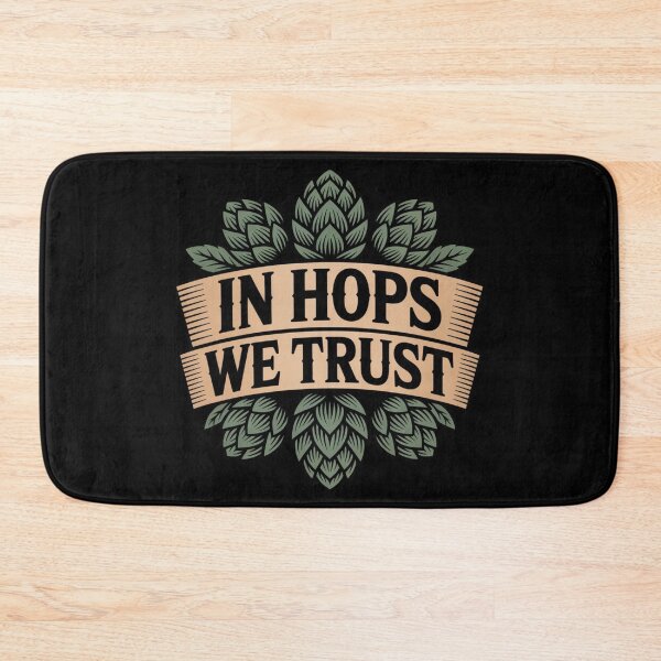Item preview, Craft Beer Design – In Hops We Trust Retro Style designed and sold by CrunchyGoats.
