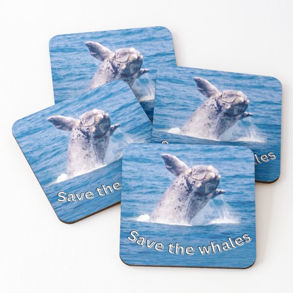 Item preview, Save the Whales - Fascinating nature photo & statement for marine conservation designed and sold by Katja LebenFreude.