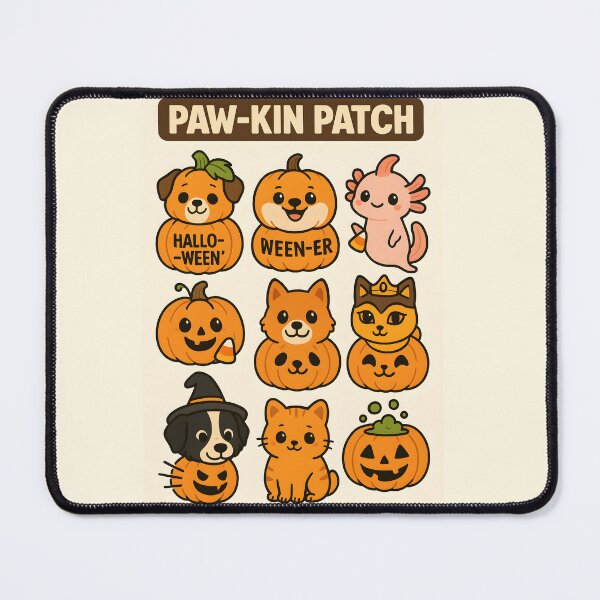 Item preview, Paw-kin Patch – Cute Halloween Pet Pumpkins Sticker Pack designed and sold by anniejunoaxie.