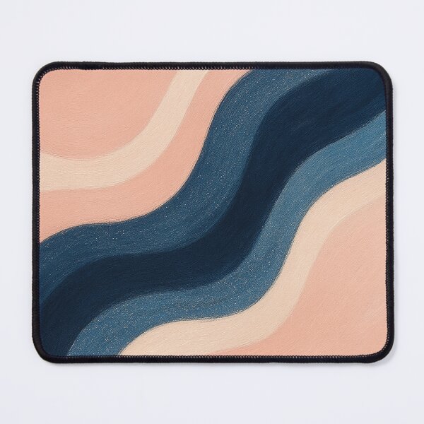 Item preview, Tranquil Currents – Ivory and Blue Abstract Painting designed and sold by annenambiro.