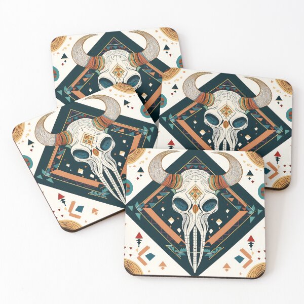 Item preview, cow skull skeleton american style  designed and sold by Clara Fruggeri.