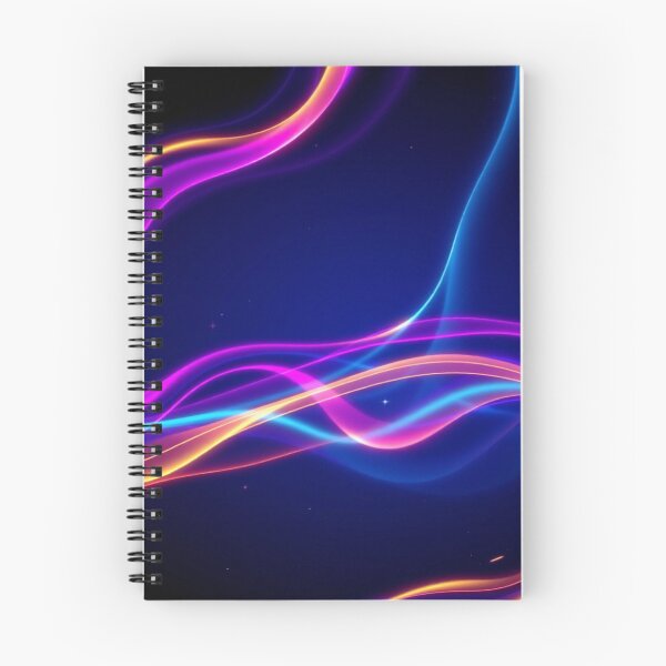 Item preview, Chromatic Waves “Photon Cascade” | Neon Cyan, Magenta & Gold Energy Flow Pattern designed and sold by CMdigit.