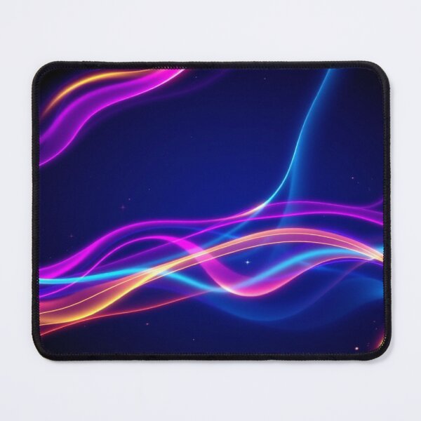 Item preview, Chromatic Waves “Photon Cascade” | Neon Cyan, Magenta & Gold Energy Flow Pattern designed and sold by CMdigit.