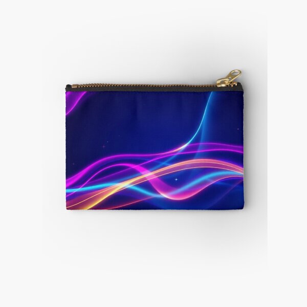 Item preview, Chromatic Waves “Photon Cascade” | Neon Cyan, Magenta & Gold Energy Flow Pattern designed and sold by CMdigit.