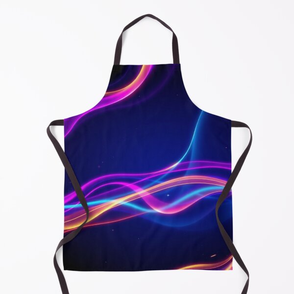 Item preview, Chromatic Waves “Photon Cascade” | Neon Cyan, Magenta & Gold Energy Flow Pattern designed and sold by CMdigit.