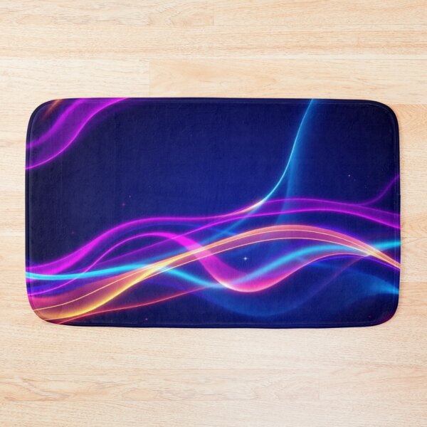 Item preview, Chromatic Waves “Photon Cascade” | Neon Cyan, Magenta & Gold Energy Flow Pattern designed and sold by CMdigit.
