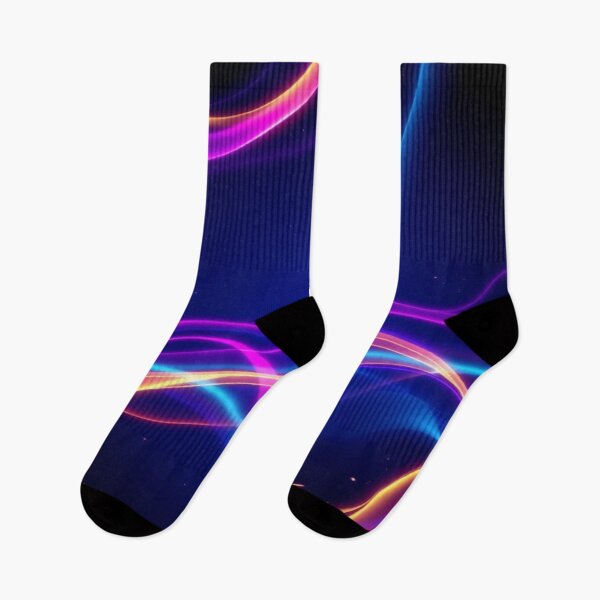 Item preview, Chromatic Waves “Photon Cascade” | Neon Cyan, Magenta & Gold Energy Flow Pattern designed and sold by CMdigit.