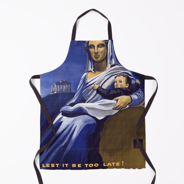 Item preview, Help Greece Now WWII Poster | Greek War Relief | Classical Art Style | Mother & Child | Aid for Greece | Vintage Wall Art designed and sold by artofuniverse.