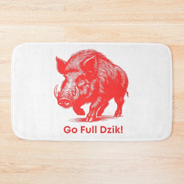Item preview, Go Full Dzik – Wild Boar Power Design - Red Edition designed and sold by AmberWit.