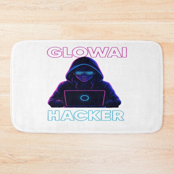 Item preview, GlowAI Hacker – Neon Cyberpunk Tech Art designed and sold by GlowAIDesigns.