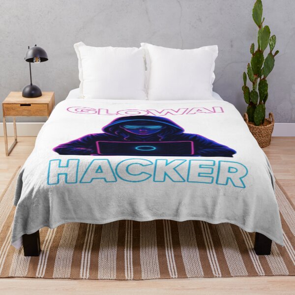 Item preview, GlowAI Hacker – Neon Cyberpunk Tech Art designed and sold by GlowAIDesigns.