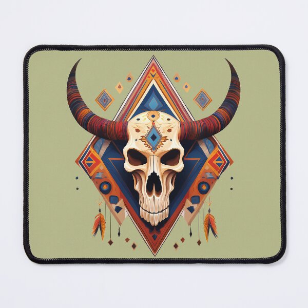 Item preview, Taurus skull graphic design designed and sold by Clara Fruggeri.