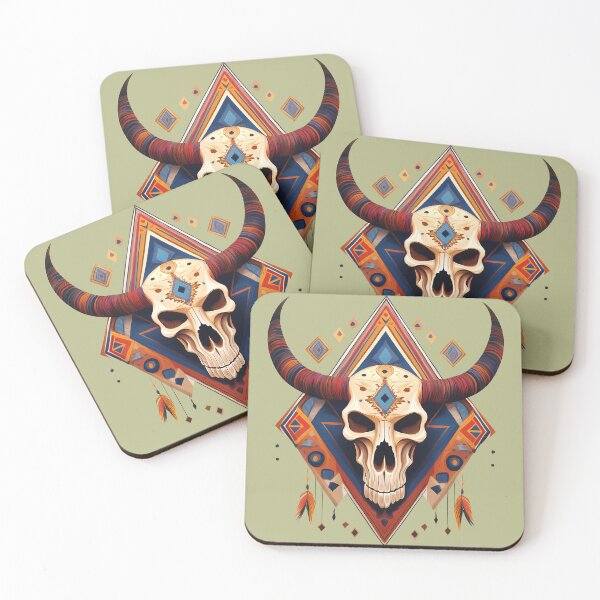 Item preview, Taurus skull graphic design designed and sold by Clara Fruggeri.