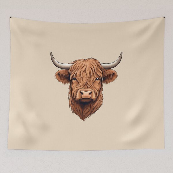 Item preview, Cute Scottish Highland Cow - Digital Art | WanderUpNorthCo. designed and sold by WanderUpNorth.