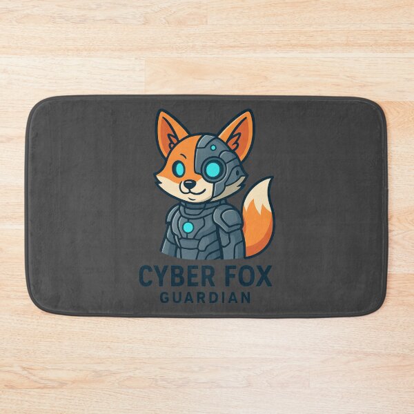 Item preview, Cyber Fox Guardian – Futuristic Neon Fox designed and sold by MartzDesigns.