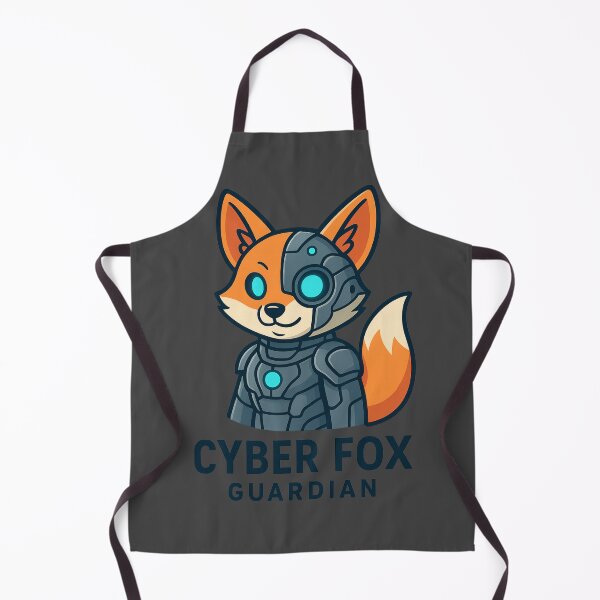 Item preview, Cyber Fox Guardian – Futuristic Neon Fox designed and sold by MartzDesigns.
