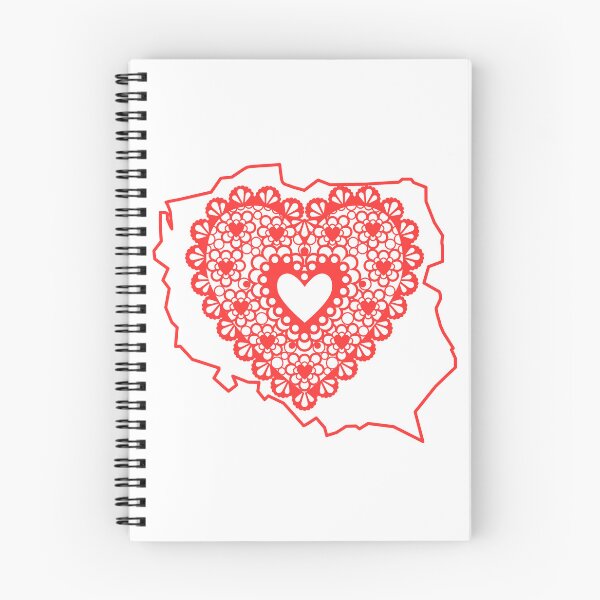 Item preview, Poland Map with Red Lace Heart – Polish Heritage Love Design designed and sold by AmberWit.