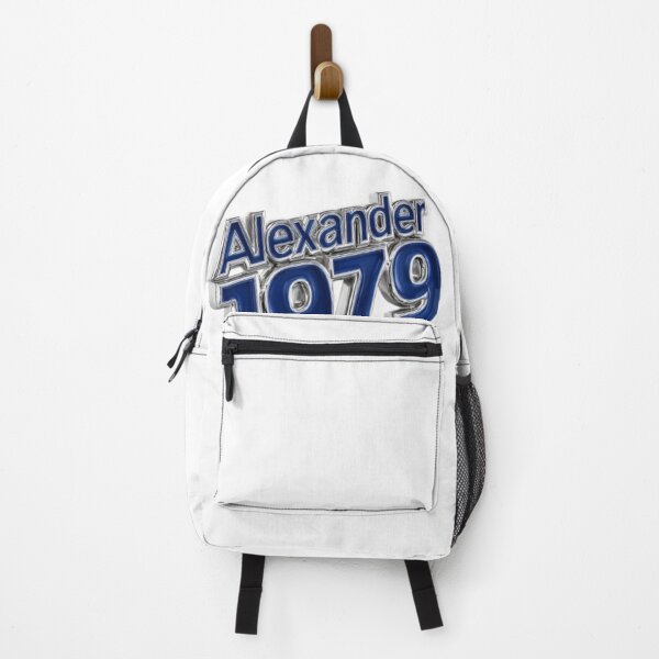 Item preview, Alexander 1979 – Blue Chrome Retro Name Design designed and sold by AlexLineArt.