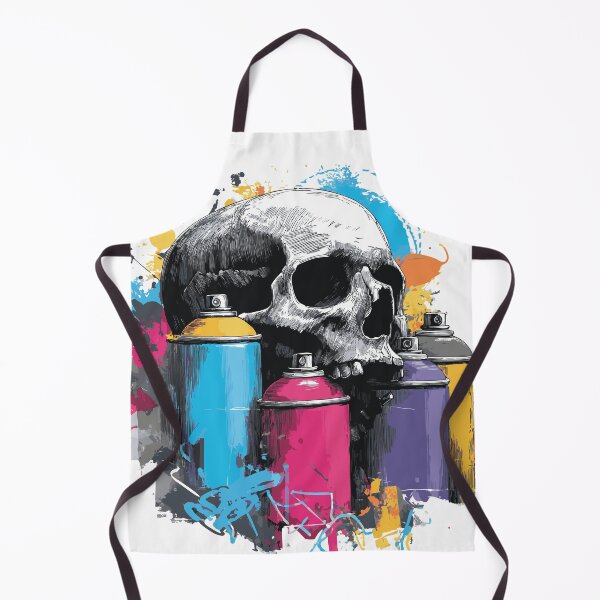 Item preview, Skull & Graffiti | Colorful street art design with paint splashes | Urban Style designed and sold by drizzd.