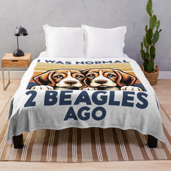 Item preview, i was normal two beagles ago. funny beagles lover designed and sold by ahmed2751989.