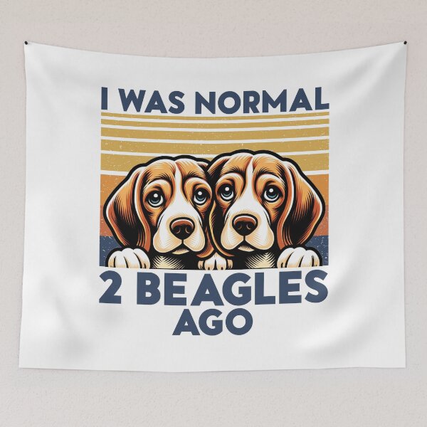 Artikelvorschau, ich war vor zwei Beagles normal. lustiger Beagle-Liebhaber entworfen und verkauft von ahmed2751989.