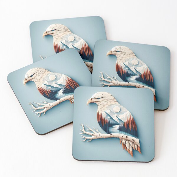 Item preview, Birchbark Eagle, Ai Generated Art  designed and sold by ACC .