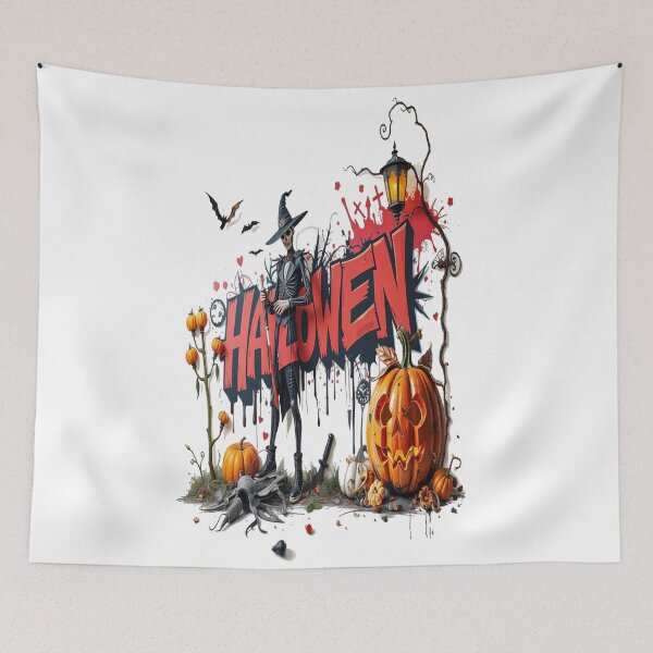 Item preview, halloween pumpkin graffiti art cool  designed and sold by atomsama.
