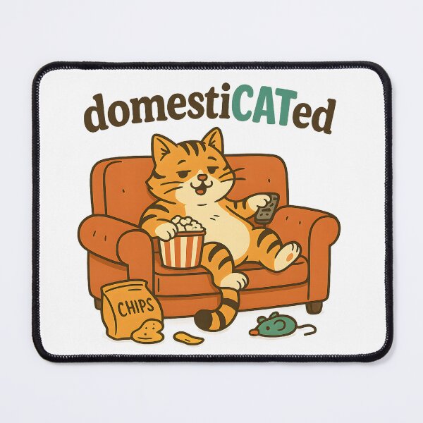 Item preview, domestiCATed – Funny Cat Lover Shirt designed and sold by SVALANART.