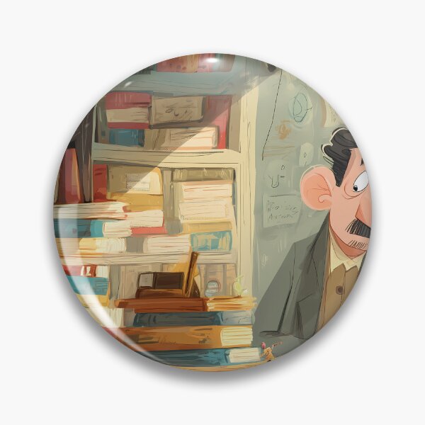 Item preview, The Thoughtful Librarian Illustration designed and sold by Chytanka.
