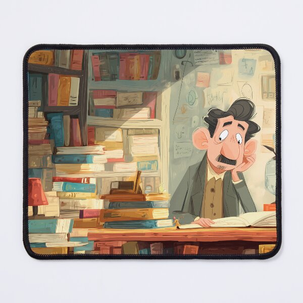 Item preview, The Thoughtful Librarian Illustration designed and sold by Chytanka.