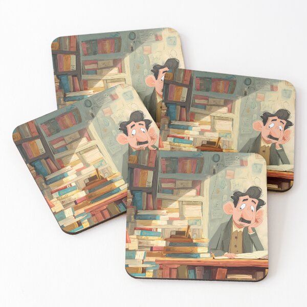 Item preview, The Thoughtful Librarian Illustration designed and sold by Chytanka.