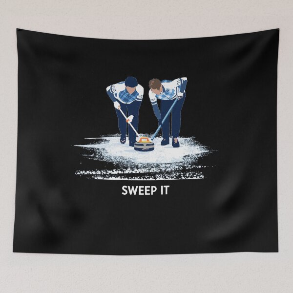 Item preview, Scottish Curling Design Sweep It | Scotland Winter Sport Gift designed and sold by Loom on the Loch.