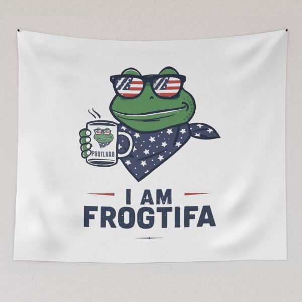 Item preview, I Am Frogtifa Portland Frog Meme Vibes designed and sold by ArtPrestigeShop.