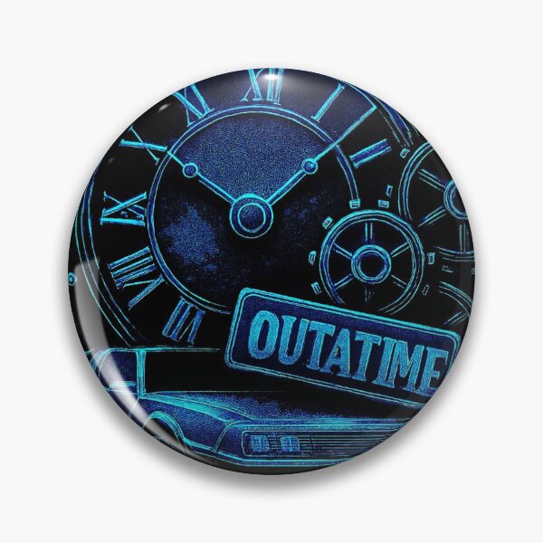 Item preview, Great Scott! Neon DeLorean & Clock Tower Design designed and sold by Kray80.