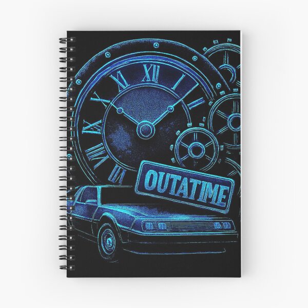 Item preview, Great Scott! Neon DeLorean & Clock Tower Design designed and sold by Kray80.