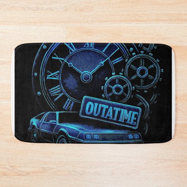 Item preview, Great Scott! Neon DeLorean & Clock Tower Design designed and sold by Kray80.