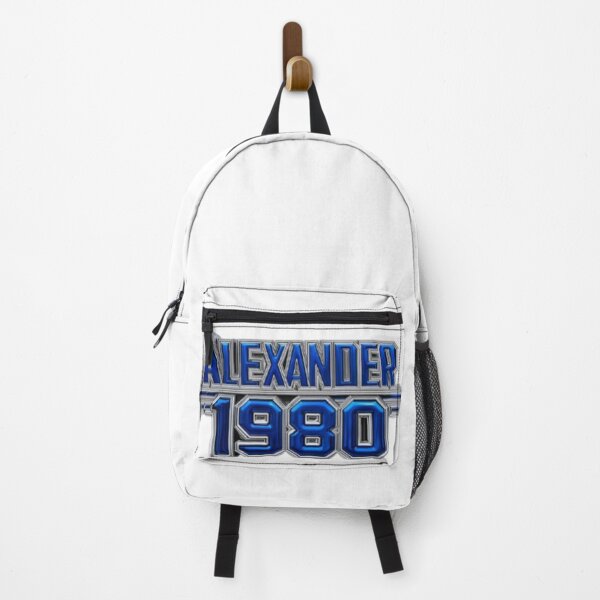 Item preview, Alexander 1980 – Blue Chrome Retro Name Design designed and sold by AlexLineArt.