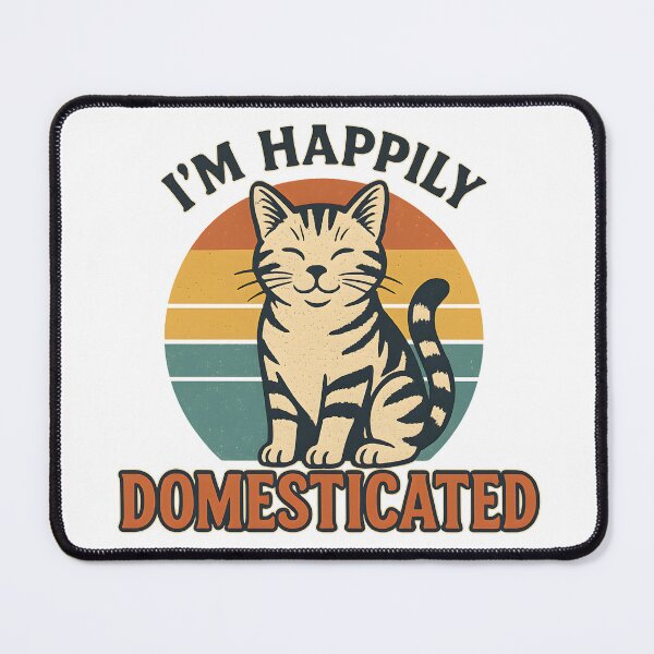 Item preview, domestiCATed – Retro Vintage Cat Lover Shirt designed and sold by SVALANART.