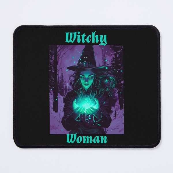 Item preview, Witchy Woman in the Snow Casting Spell Tee shirt designed and sold by Pocket Gravity.
