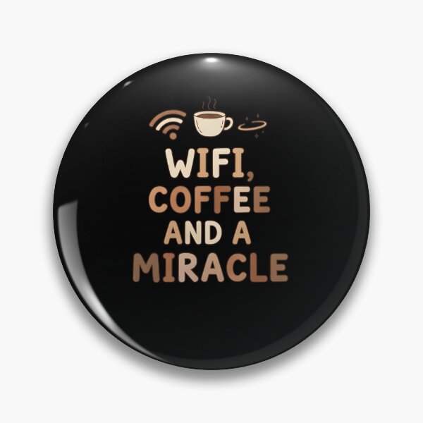 Item preview, WiFi Coffee and a Miracle – Funny Mom Life Shirt designed and sold by MofazStyle.