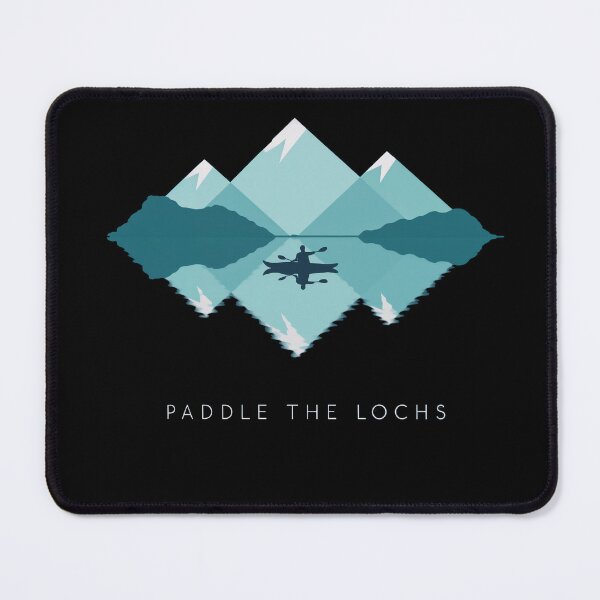 Item preview, Scottish Kayaking Design Paddle the Lochs | Highland Kayak Landscape Adventure Art designed and sold by Loom on the Loch.