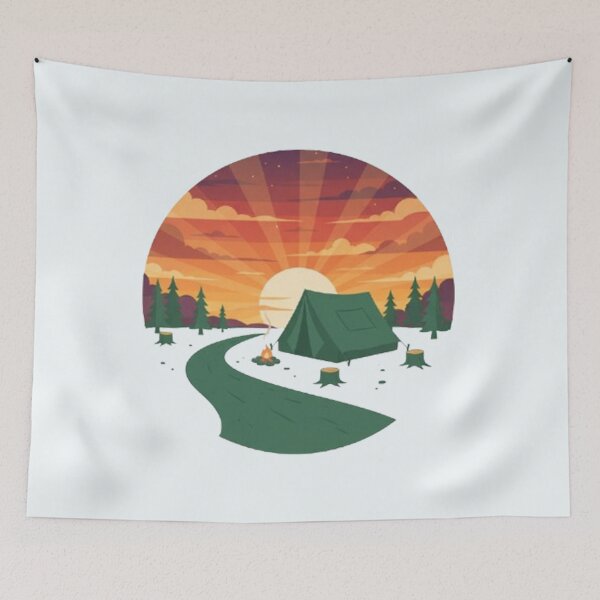 Item preview, Starlit Haven: A Cozy Campsite in Nature’s Heart designed and sold by annenambiro.