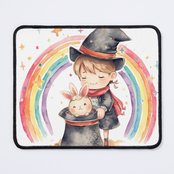Item preview, Cute magician pulls rabbit out of hat designed and sold by SimonsDesignArt.